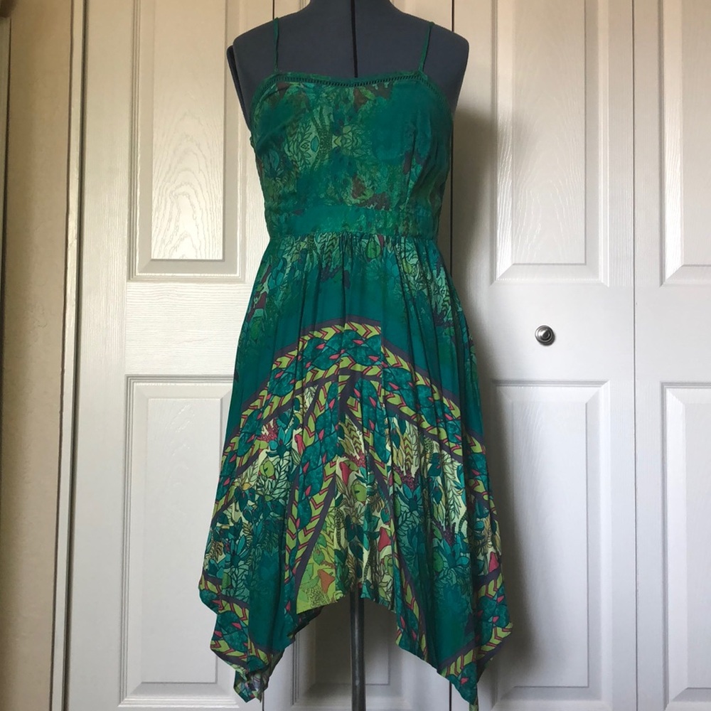 Xhilaration Teal Floral Sundress